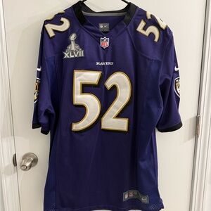 Nike On-Field Ray Lewis #52 Ravens Super Bowl XLVII Jersey